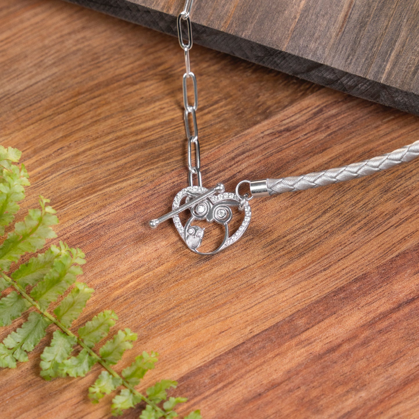 Nexus Owl Family Charm Necklace