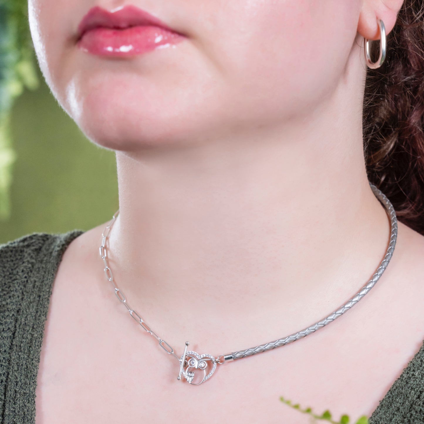 Nexus Owl Family Charm Necklace
