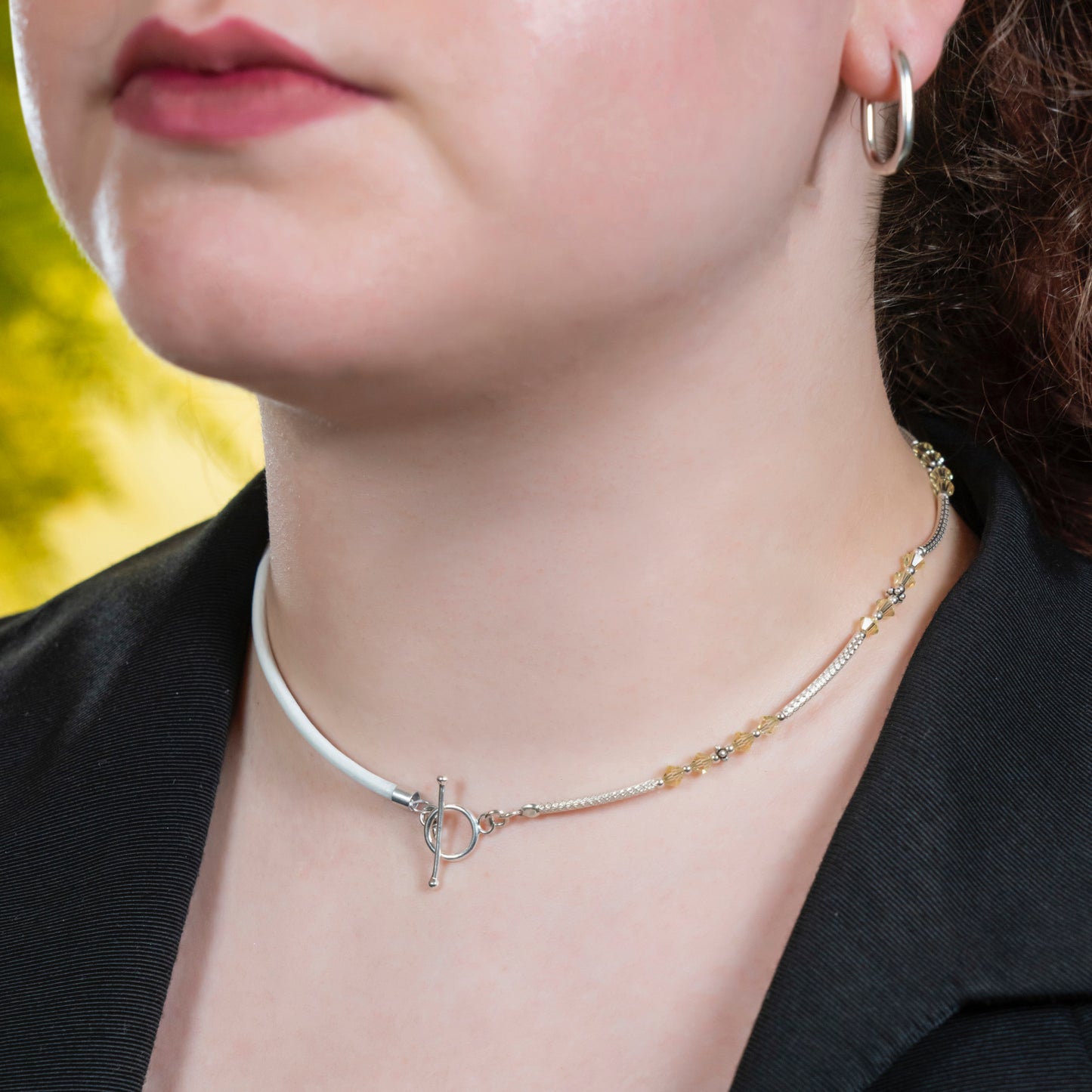 Balance Birthstone Lemon Crystal Necklace (November)