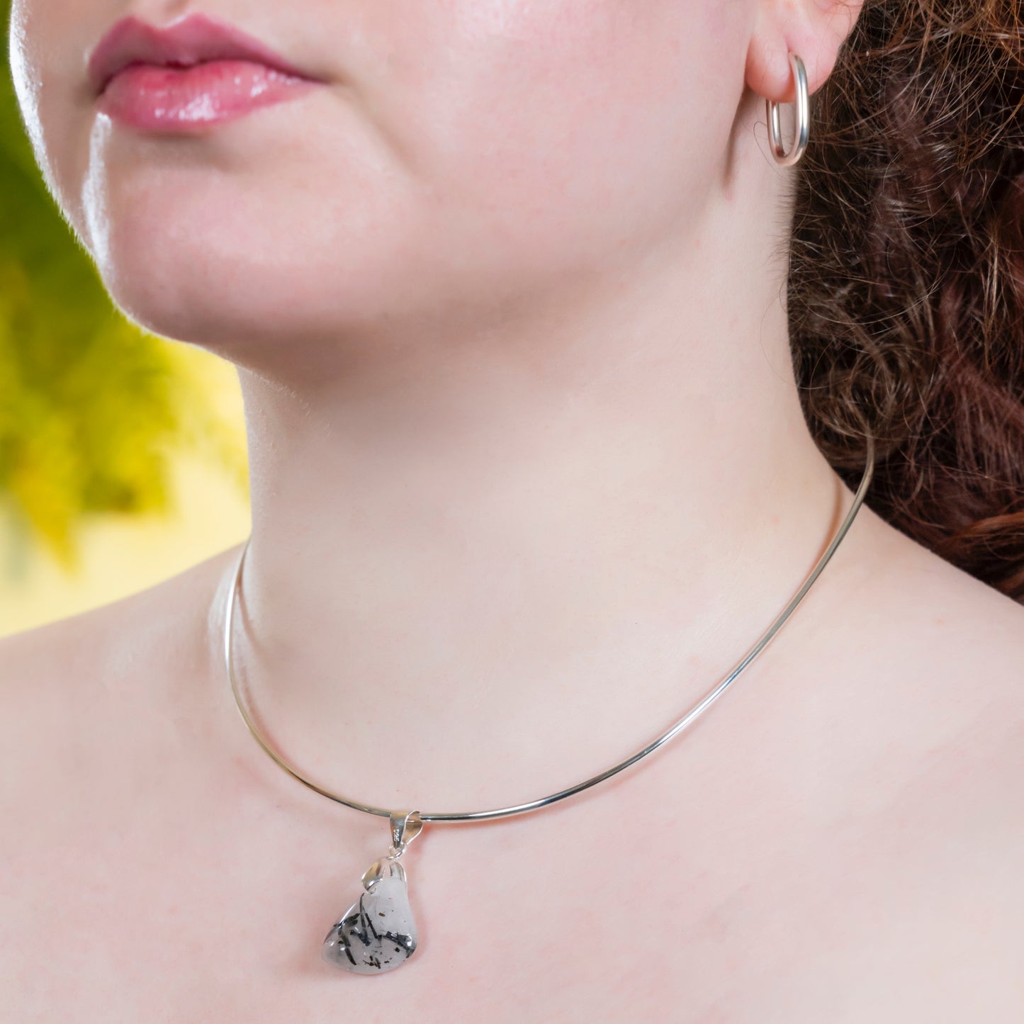 Balance Pendant Quartz/Turmaline Stone