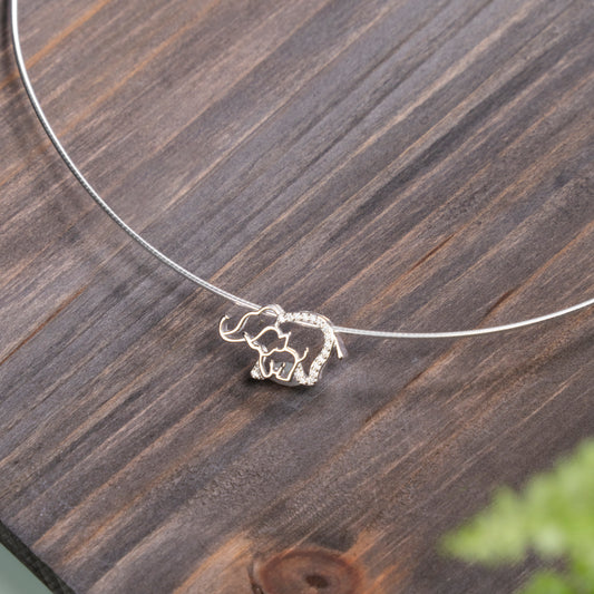 Balance Pendant Elephant Family Charm