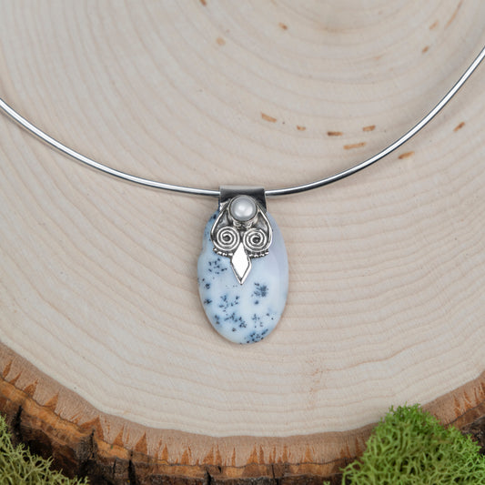 Balance Pendant Dendritic Stone